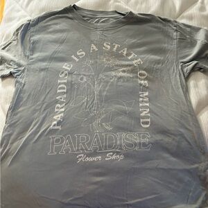 Z Supply Paradise Flower Shop Graphic Tee - Slate Blue